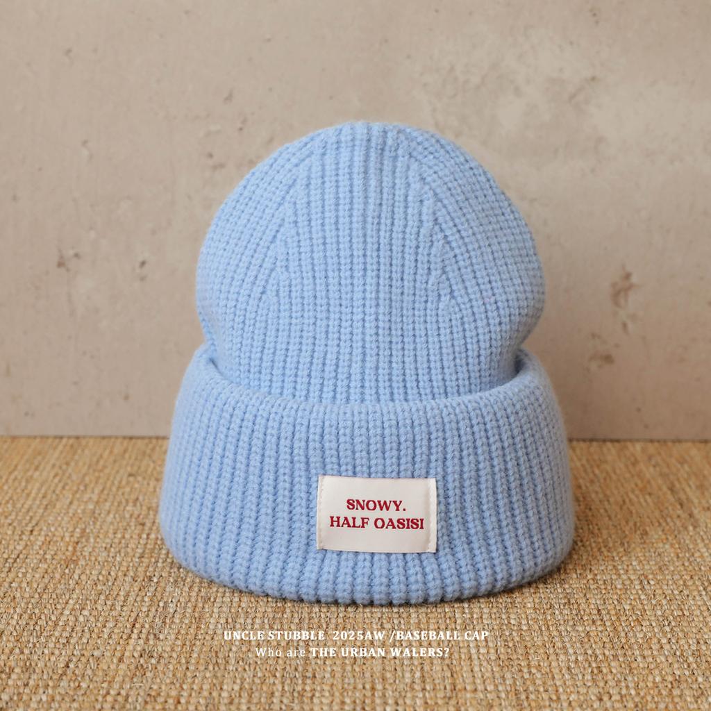 Thickened Warm Hats for Men and Women Korean Style Casual Versatile Ear Protection Woolen Hats Showing Faces for Young Couples Knitted Hats