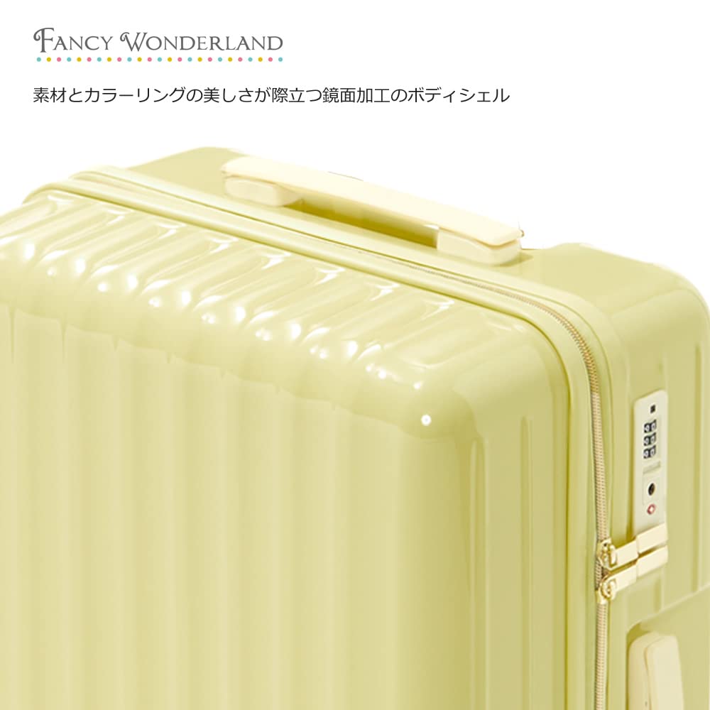 Fancywonderland Carry Carry Large TSA L Size S Suitcase, Case, Bag, Carry-on, Ultra-lightweight, Capacity, Lock, Travel, S, M, (lemon Yellow, Size)