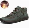 New Retro Large Size Martin Boots Men's Outdoor Casual Men's Leather Shoes Velvet High-top Cotton Shoes Directly from the Manufacturer 48