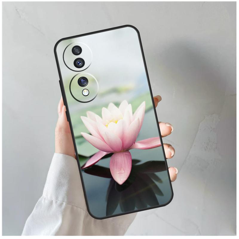 Summer Lotus For Honor Magic 8 5 6 7 Pro Case For Honor 200 400 70 90 Lite X8c X8b X9a X9b X9c X9d Win RT