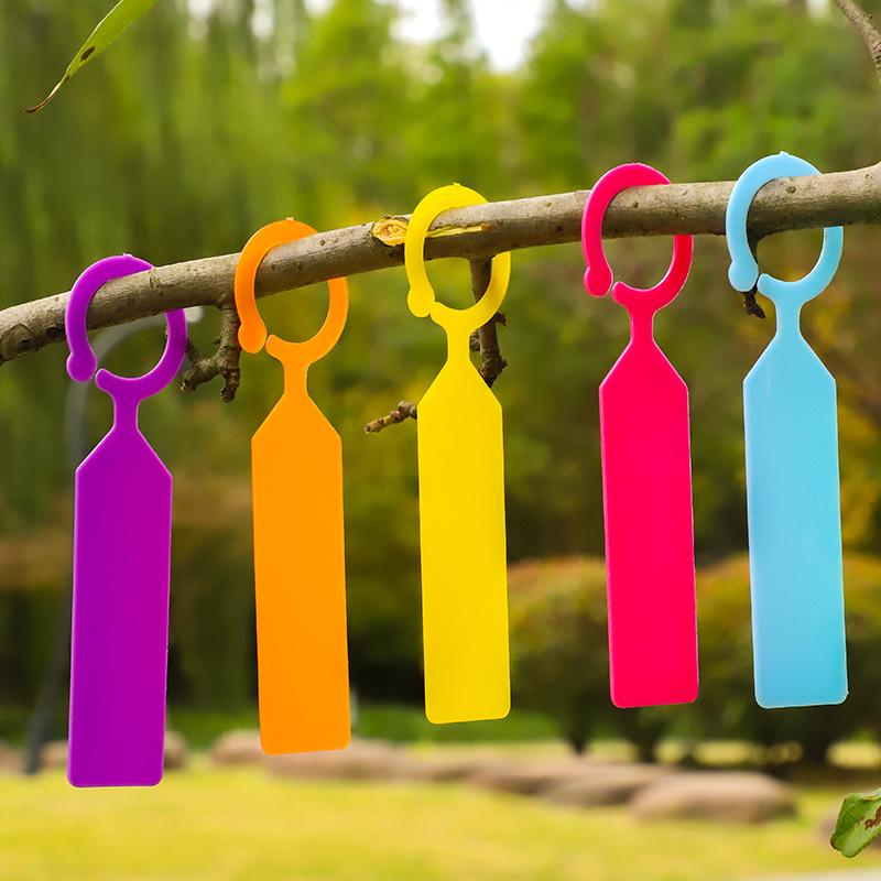 Набор этикеток для растений из утолщенного пластика с цветными подвесными карточками и маркерами для удержания воды