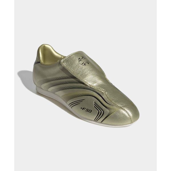 adidas Таэквондо F50 Золотой Металлик Черный Женские Кроссовки Core-Black Off-White IH1872