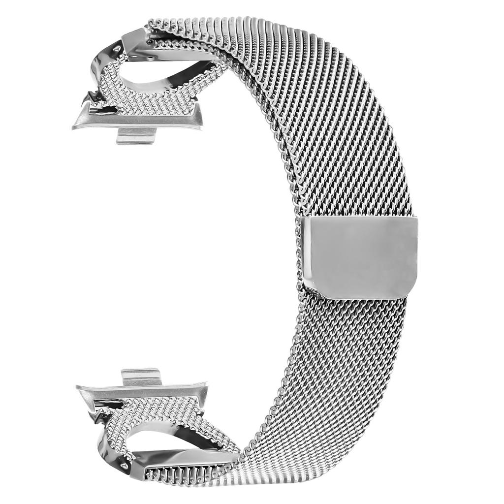 For Xiaomi Redmi Watch 4 Replacement Strap Milanese Silver Metal Watch Band Rhinestone Decor