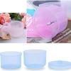4 Color Disinfection Storage Box Nail Accessories Clean Sterilizer Soak Bowl Container 1Box Round Nail Tool Cleaning Box