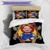 Chucky 3pcs Bedding Set Duvet Cover Closure Includes 1 Duvet Cover & 2 Pillowcases for All Seasons Bedroom Home Dorm Decor