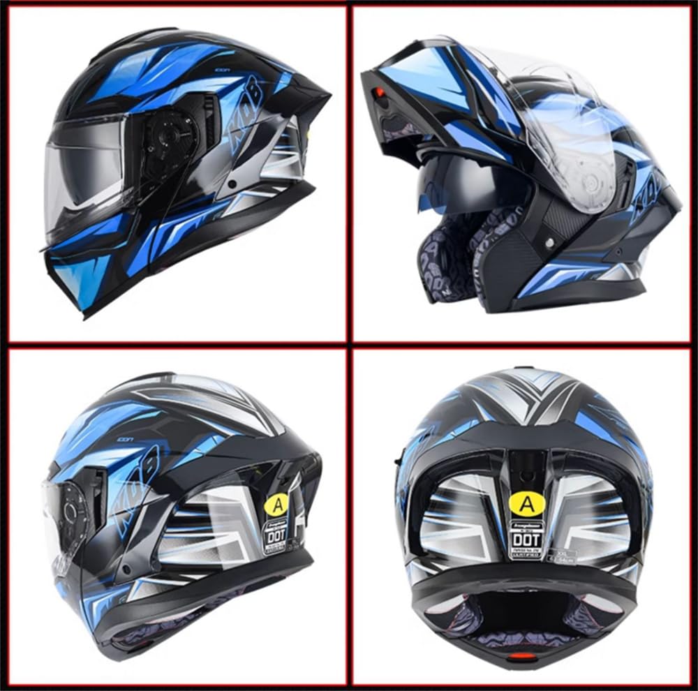 Bluetooth Full Face Helmet, Bike Helmet, System Helmet, Jet Helmet, Rider Equipment, Flip-up, Motorcycle