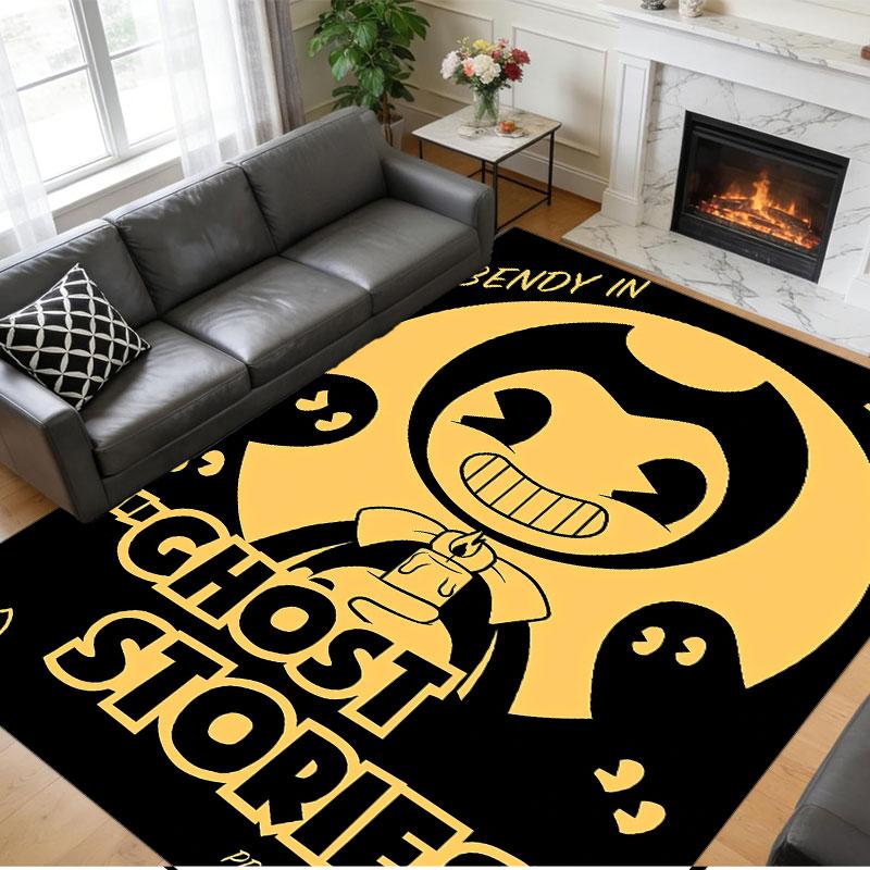 Crystal Velvet Rug Soft Non Slip Indoor Floor Mat Home DecorBendy and the Ink Machine