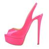 Women Pumps Stilettos 14CM Platform Stripper High Heels Sexy Open Toe Sandals Gladiator Party Dress Wedding Shoes Large Size 44