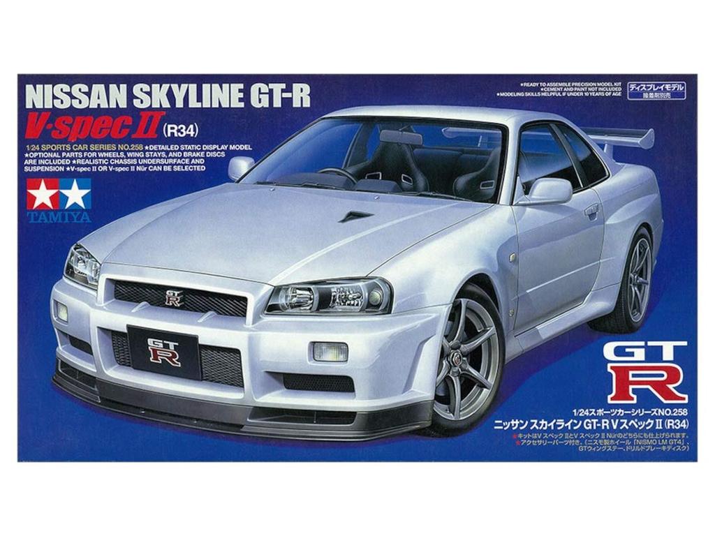 TAMIYA Sports Car Series Nissan Skyline V Spec II Plastic Model 24258 1/24 No.258 GT-R