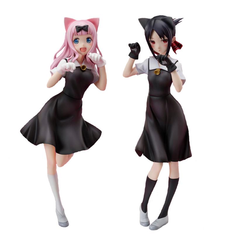 22CM Anime Game Figure Kaguya-sama Love Is War Fujiwara Chika Rabbit Model Dolls Toy Gift Collect Boxed Ornaments PVC Material