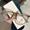 Female Fashion Glasses Casual Metal Frame Glasses Flat Glasses Flat For Gaming Or Computer Use Outdoor Activities Daily Wear