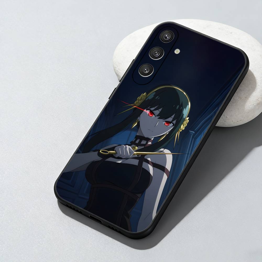 Waifu Y-YOR Killer Spy Family Phone Case For Samsung Galaxy A73,A72,A71,A70,A52,A51 Others Soft Black Cover