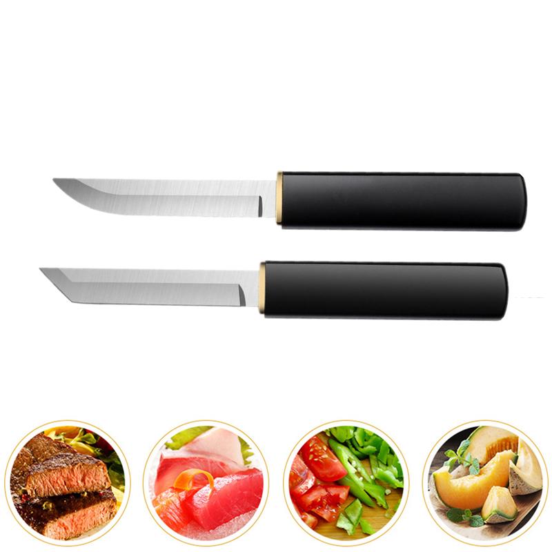 2 Pcs./Complex, Plastic Handle Made of Stainless Steel, Fruit Knife, Collapse Knife, Meat Knife, Butcher, Chopper