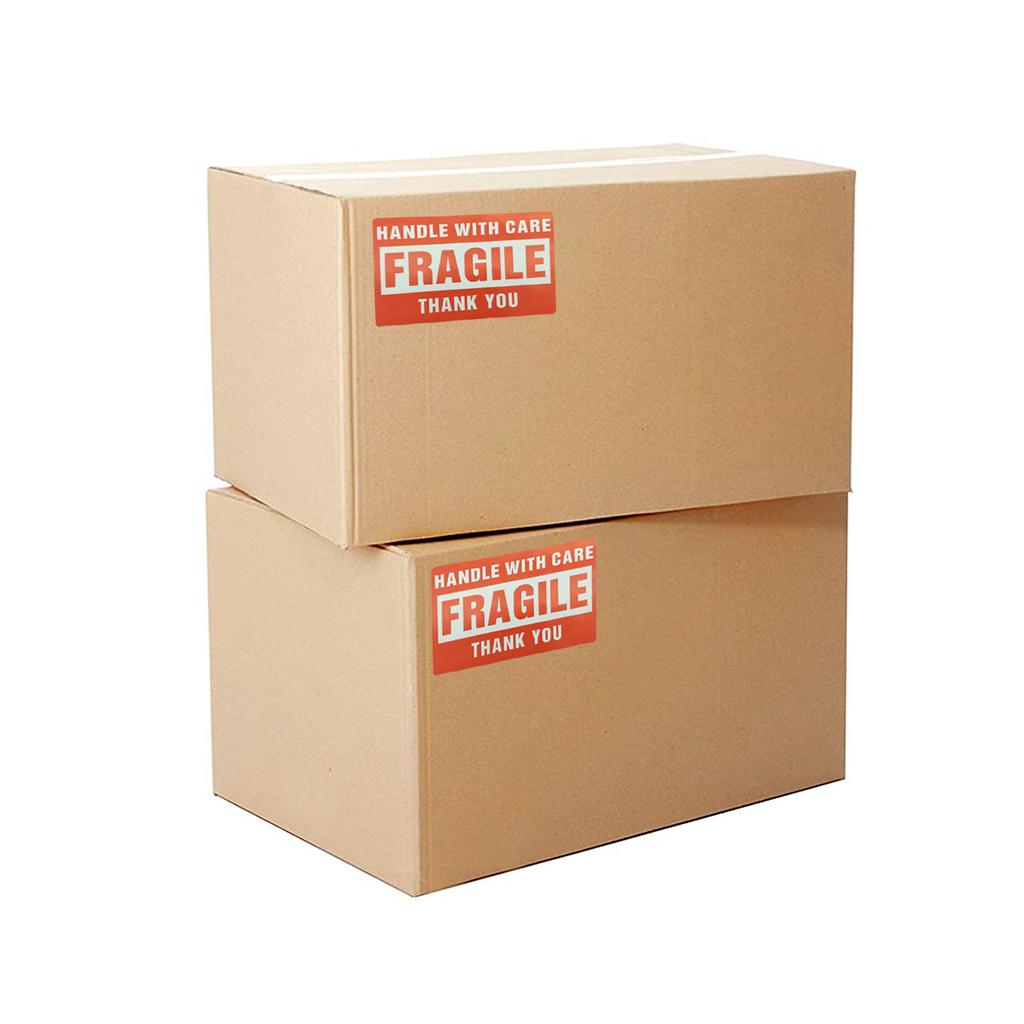 500PCS Fragile Stickers The Goods Please Handle with Care Warning Labels DIY Supplies 75x50mm