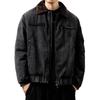2025 Men's High-End Detroit Denim Workwear Jacket with White Duck Down Filling