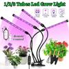 Led Plants Grow Lamp USB Full Spectrum Dimmable 10 Modes With Timer Settings For Indoor Lighting (1/2/3 Tubes)