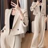 Женский короткий костюм: Новый осенний стиль, модный образ класса люкс, повседневная уличная одежда, элегантная профессиональная куртка