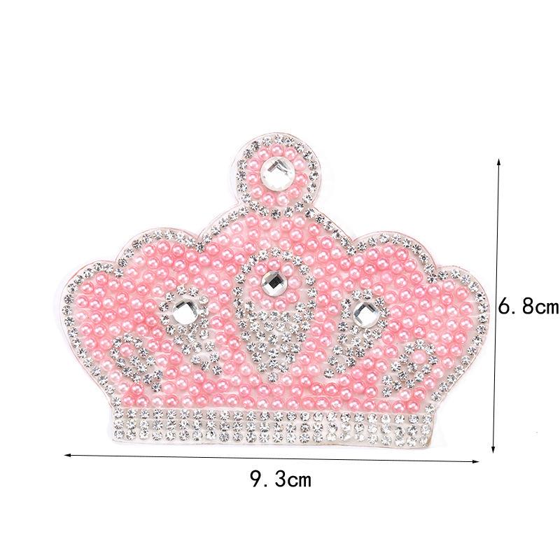 Лучшие нашивки Звездные мотивы Утюг на Сердце Горячая корона исправить Стразы Нашивки Кристалл Одежда Обувь Одежда Женщины Свадьба