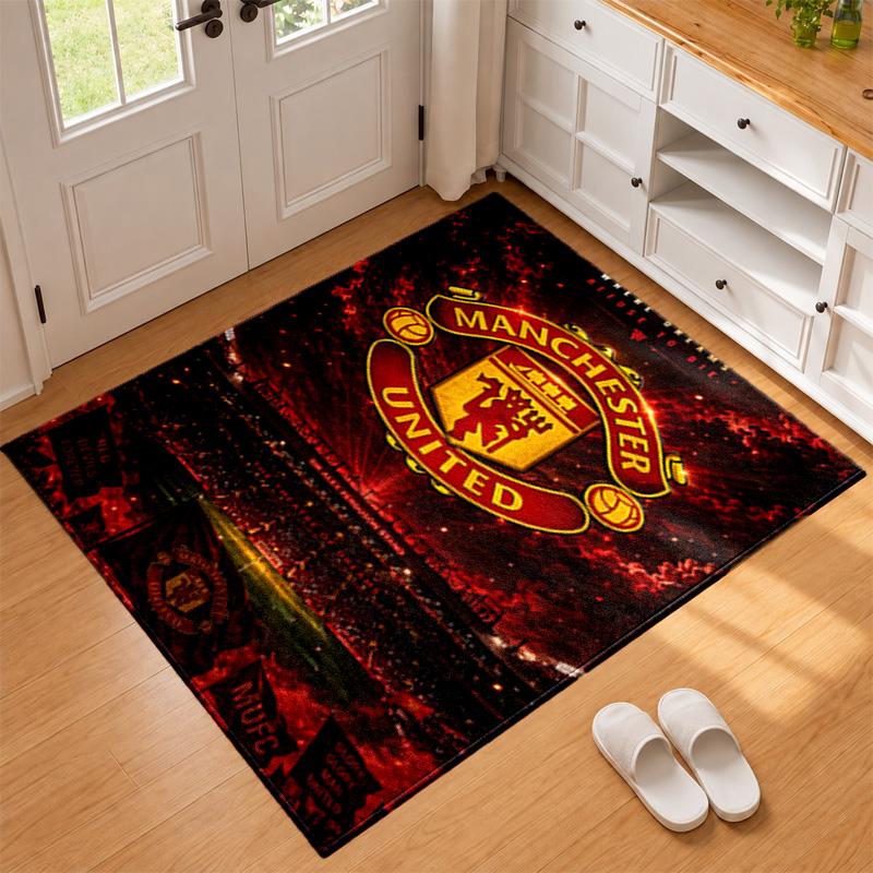 FC Manchester Carpet Door Mat for Living Room or Bedroom Protective Mat Under Chair Office Decoration Christmas Gift Birthday Present