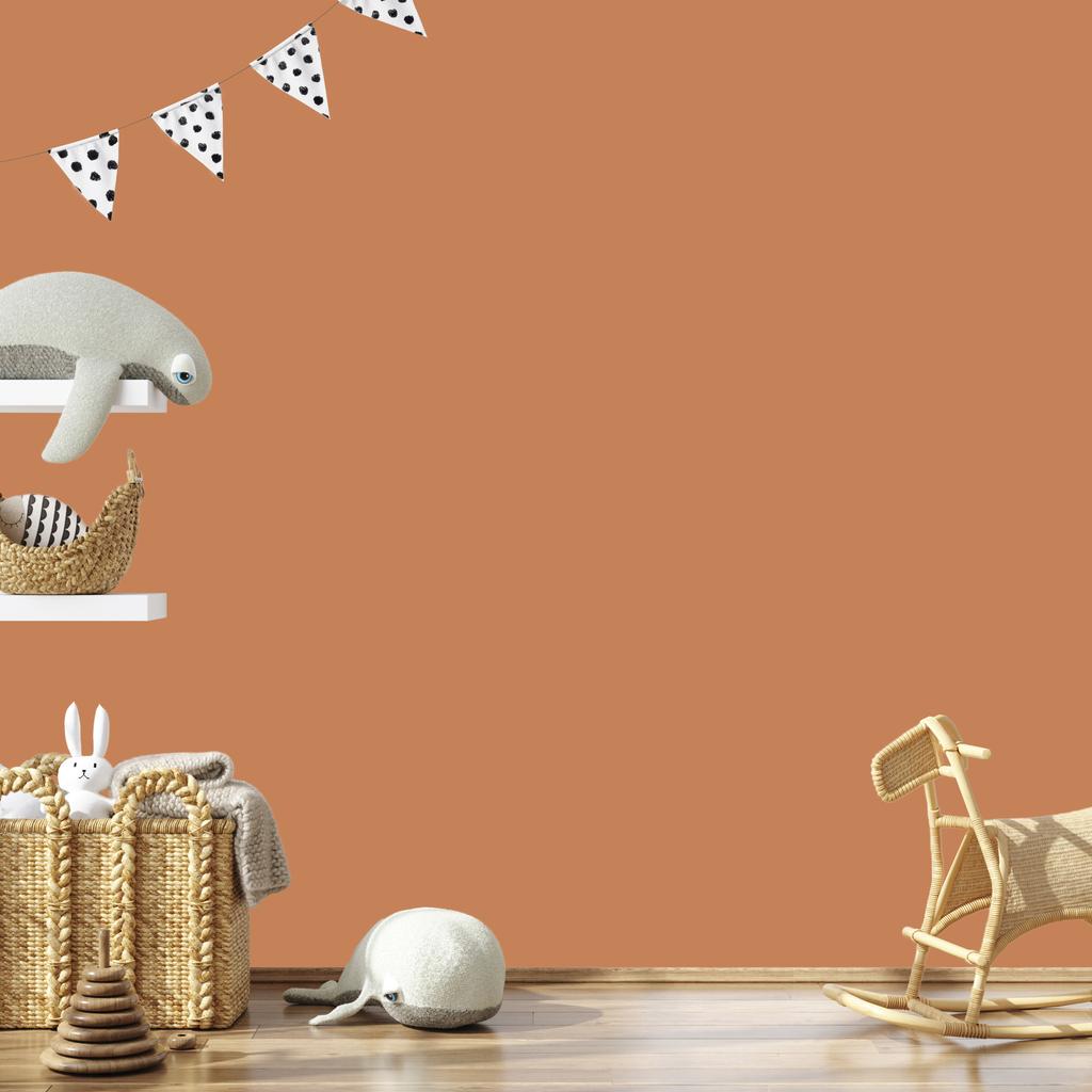 Wallpaper Solid orange background, orange center 50x1000