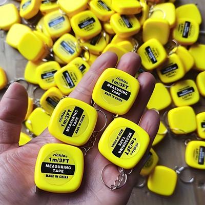 1 шт. Супер Мини Простая Телескопическая Измерительная Лента 1 м/3 фута Две Единицы Измерения Брелок Рулетка Портативная Линейка Брелок