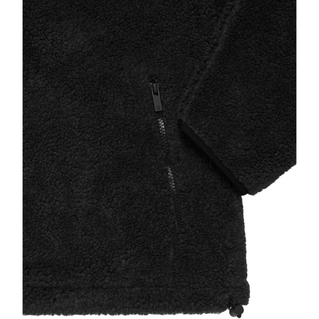 Fear of God Мужская куртка Essentials из флиса на молнии с воротником-стойкой, железно-черная, FOG-SS22-560