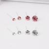 20 Pairs Colorful Faux Rhinestone Plastic Ear Studs Hypoallergenic Earrings