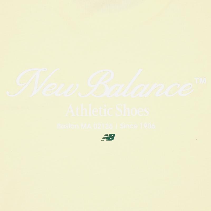 New Balance Футболки Мужские Светло-желтые LYL С круглым вырезом Средние NEF31351-LYL