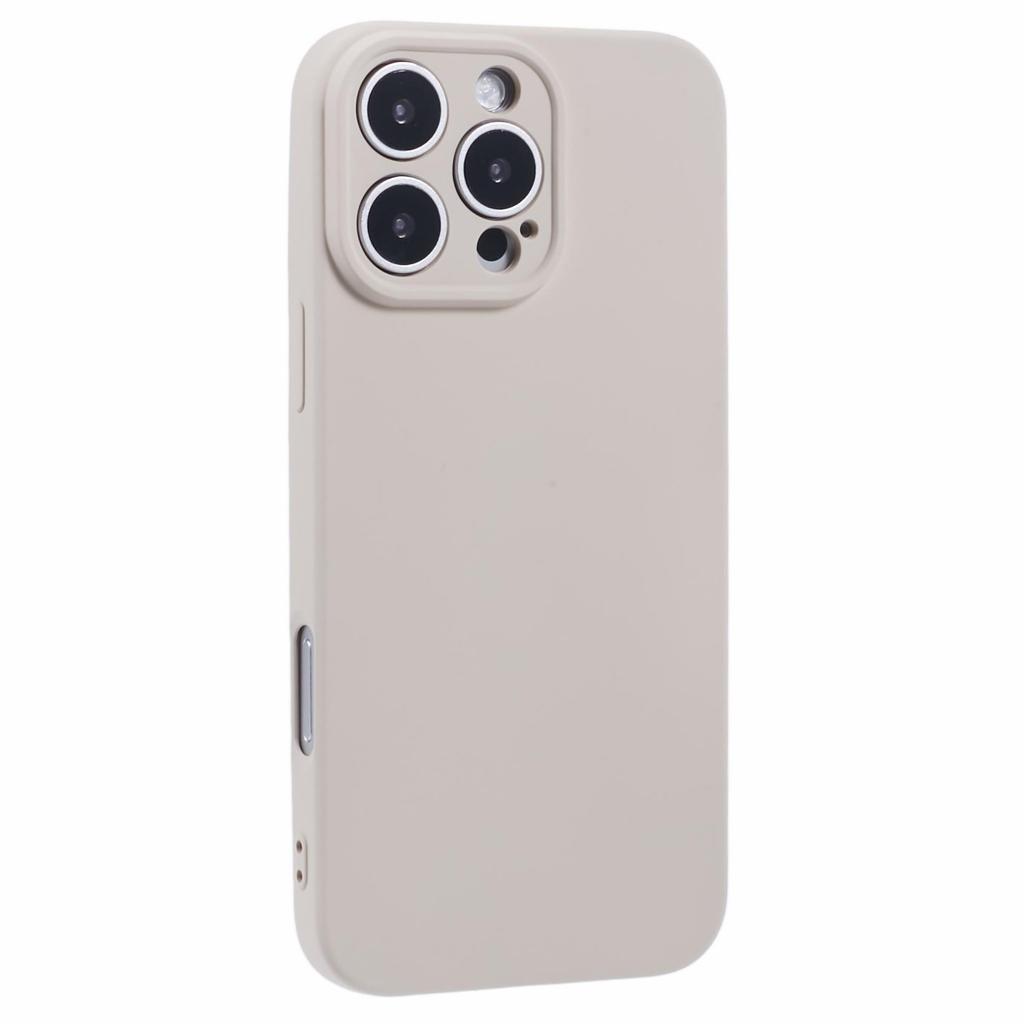 For iPhone 16 Pro Case Precise Cutouts TPU Fiber Lining Shockproof Phone Cover
