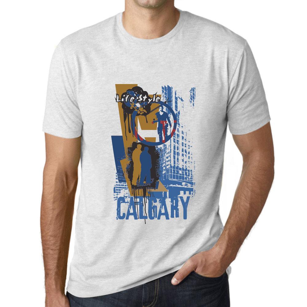 Men’s Vintage Tee Shirt Graphic T Shirt Calgary Lifestyle Vintage White