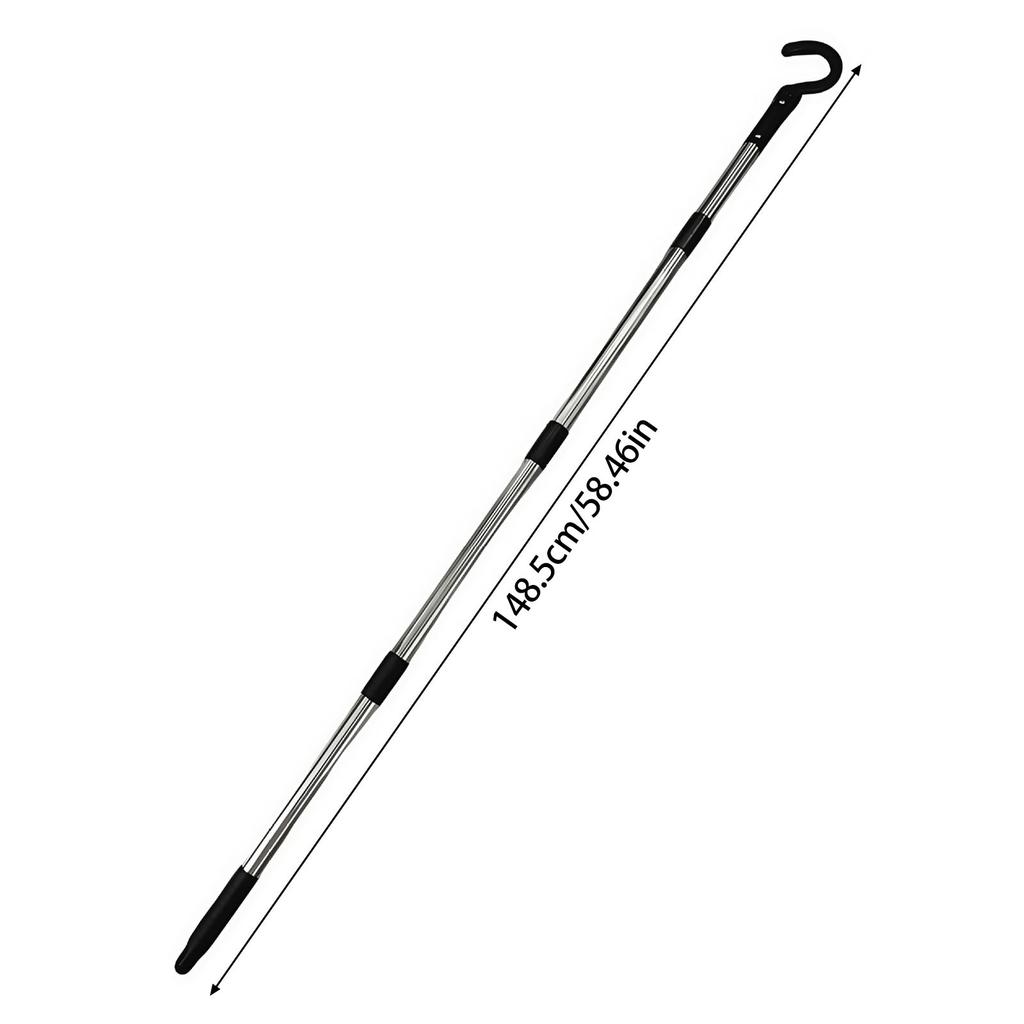 Регулируемый крюк для чистки бассейна, выдвижная металлическая штанга, крюк для извлечения из бассейна, скиммер для бассейна для обслуживания бассейна