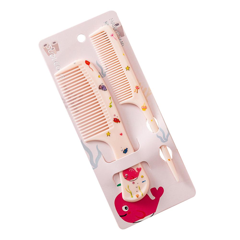 Cartoon Animal Baby Child Comb Girl One Year Old 2 Years Old Hairdressing Comb Fine Tooth Pointed Tail 2 Comb Set