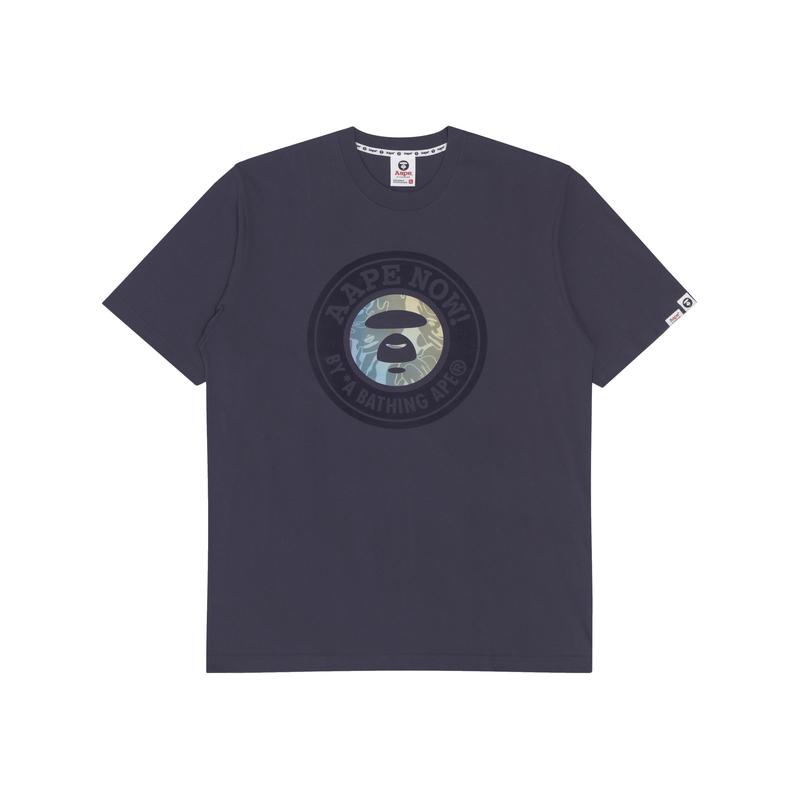 Aape T-Shirts Men's Crew Neck Moderate Straight Fit AAPTEM1264XXK