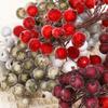 100/20pcs Artificial Berry Flower Fruit Fake Berry Simulation Cherry Stamen Berries for Home Xmas Decoration DIY Gift Wreath