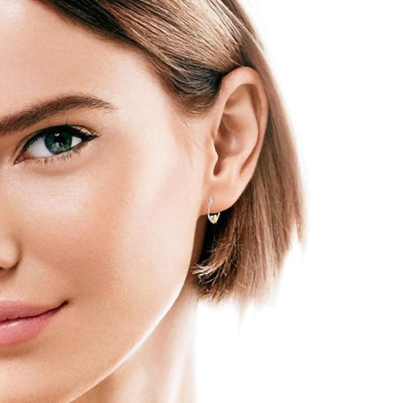Двухцветные Позолоченные Металлические Подвесные Серьги-Кольца Формы Ленивца На Защелке Милое Животное Дикой Природы Женские Повседневные Аксессуары