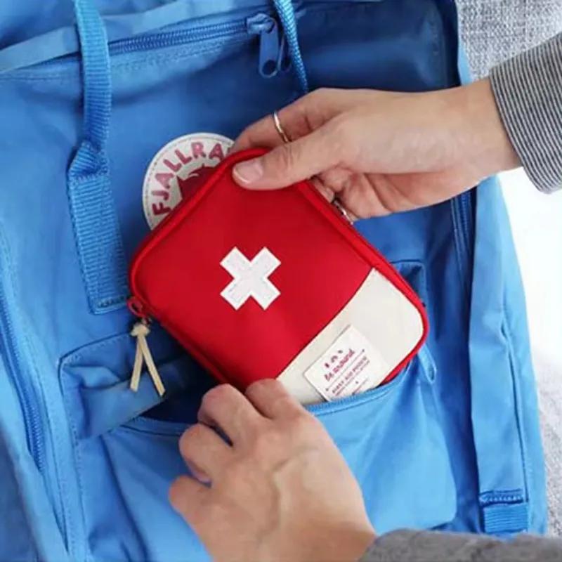 Mini Household First Aid Kit Bag Travel Portable Medicine Package Emergency Kit Bags Medicine Storage Bag Small Organizer