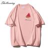 Shellsuning Summer Casual O Neck Cotton T Shirts Women Cute Watermelon Graphic Tees Female Simple Trendy Loose Short Sleeves Tops Girls