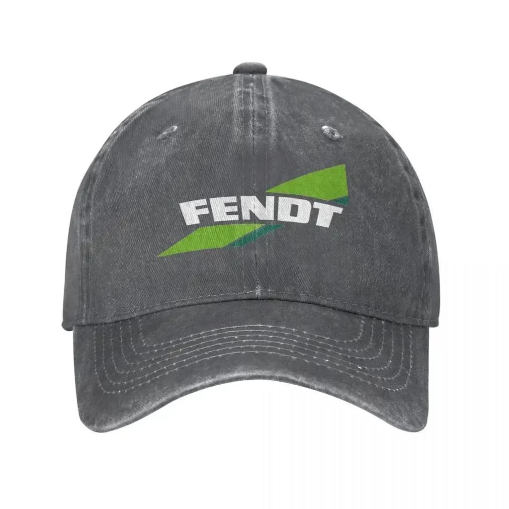 Fendt Unisex WomenBaseball Cap Distressed Denim Hats  Vintage Outdoor Workouts Adjustable Snapback