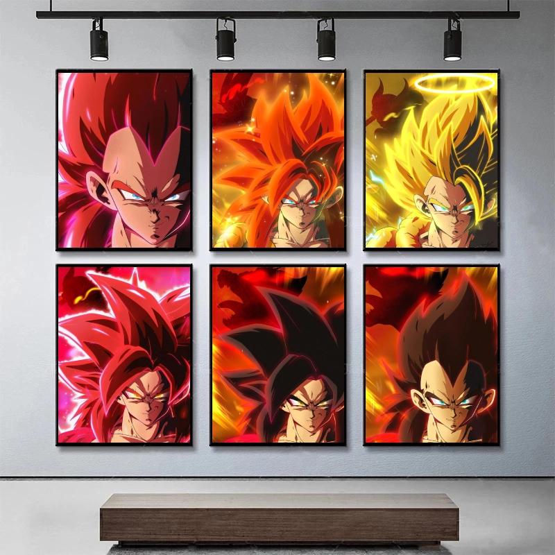 Холст Плакат Dragon Ball Kakarot Hd Print Art Print Рождественский подарок Модульная картина