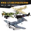 Модель истребителей Corsair и Spitfire времен Второй мировой войны, масштаб 1:48 - 4D сборка для мальчиков, военный коллекционный орнамент (30 вариантов)