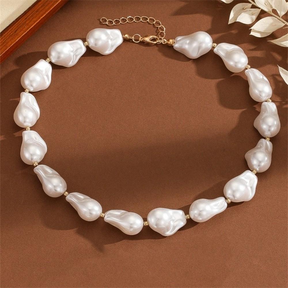 Elegant Baroque Pearl Necklace Irregular Pearl Baroque Pearl Earrings Jewelry Accessories Gifts