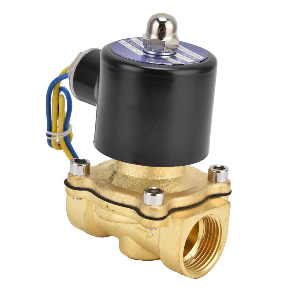 2 Вт?200?20 G34in Соленоидный клапан Латунь Нормально закрытый Электрический соленоидный клапан для воды воздуха