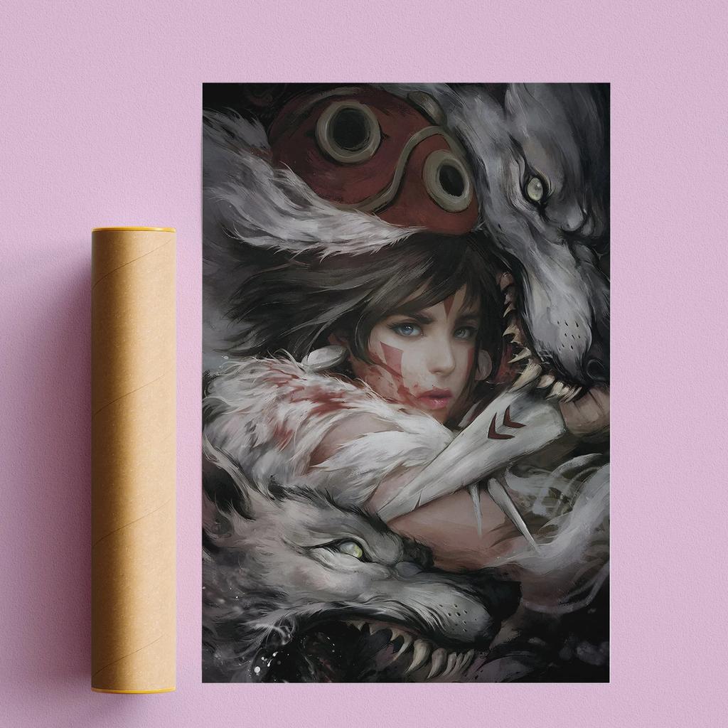 Поп-аниме-фигурка Хаяо Миядзаки/Patlabor/Тоторо, постер в стиле манга, эстетическое настенное искусство, домашний декор для детей в стиле каваи, винтажный принт на холсте