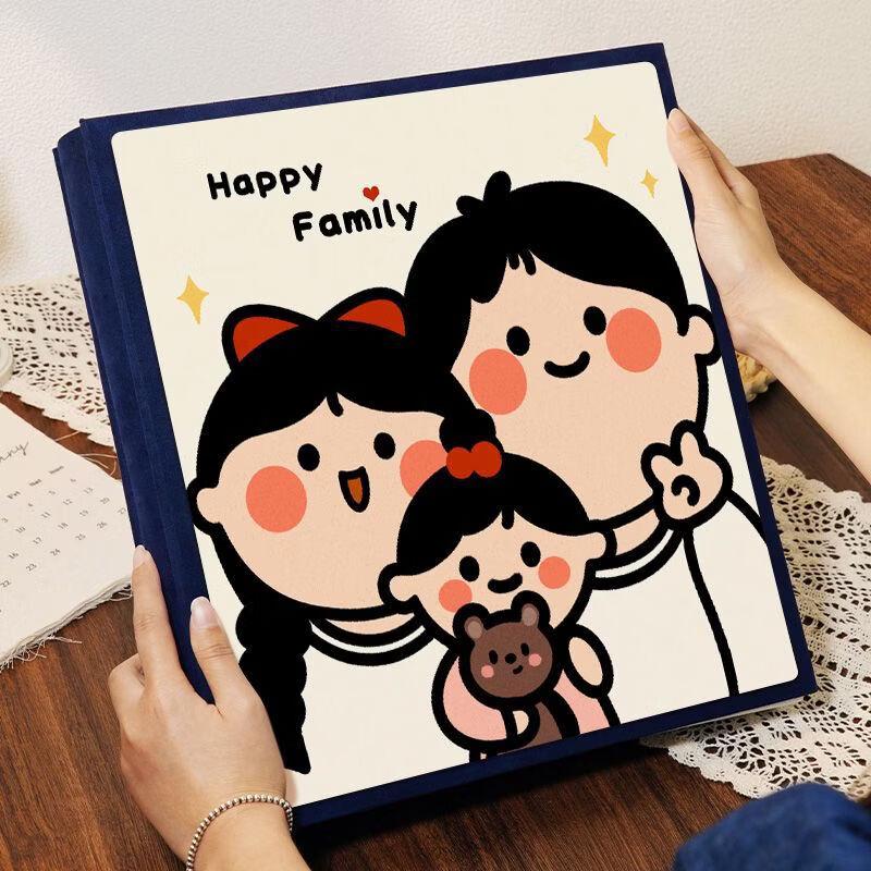 Handun 'Happy Family' Fabric Photo Album