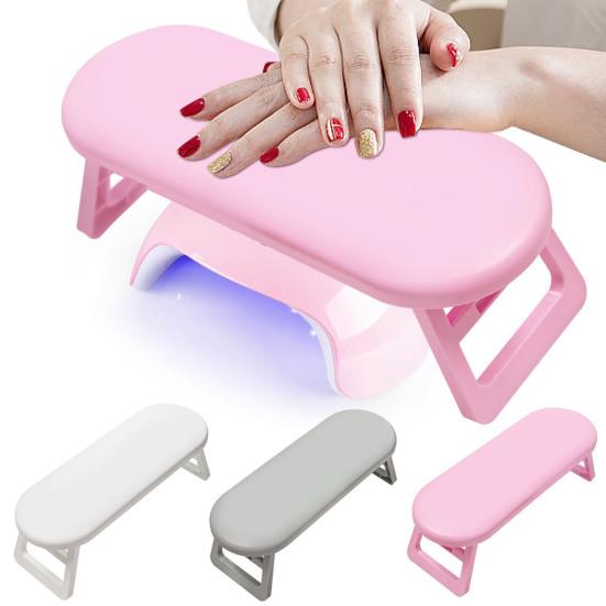 Nail Arm Rest Foldable Plastic Nail Hand Rest Manicure Arm Rest Stand Hand Pillow Nail Art Accessories