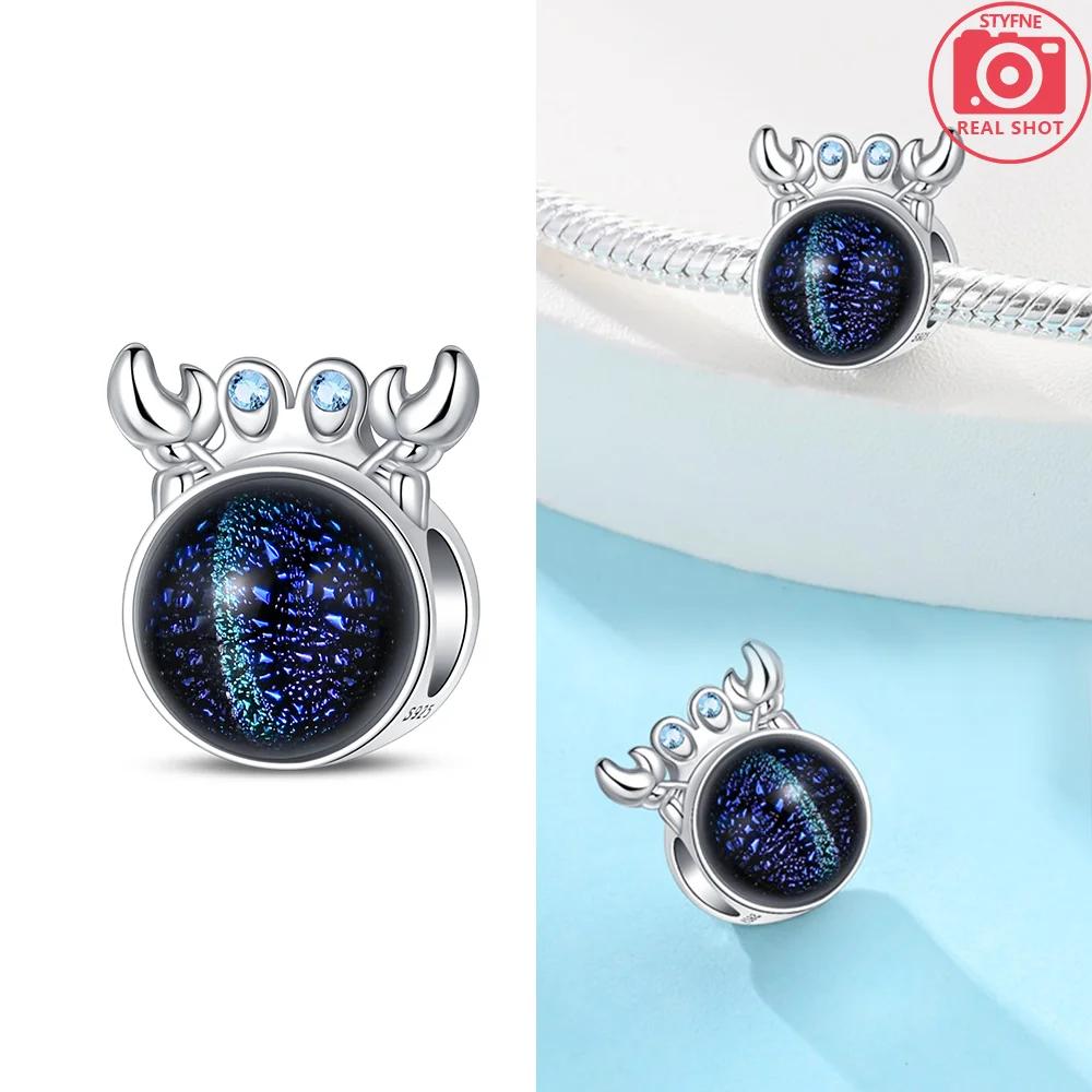 Шармы Голубой Краб Красный Лобстер Оригинальные Медные Шармы Бусины Подвеска Для Женщин Изысканные DIY Браслеты Ювелирные Изделия Подарки