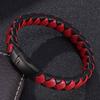 Fashion Men Jewelry Braided Leather Bracelet Handmade Bracelet Man Wrist Bangles