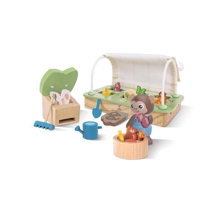 Jouet Éducatif - Hape - Serre Biologique - Bois Durable - 5 Pièces - Pour Enfants À Partir De 3 Ans