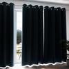 Insulating and 100% Blackout Eyelet Curtain 135x300 Cm ECLIPSE Duck Blue, by Soleil D'ocre