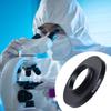 M42 To C Mount Adapter Microscope Lens Adapter Coupling Adapter Rings M42x0.75mm To C Mount Aluminum Adapter Black